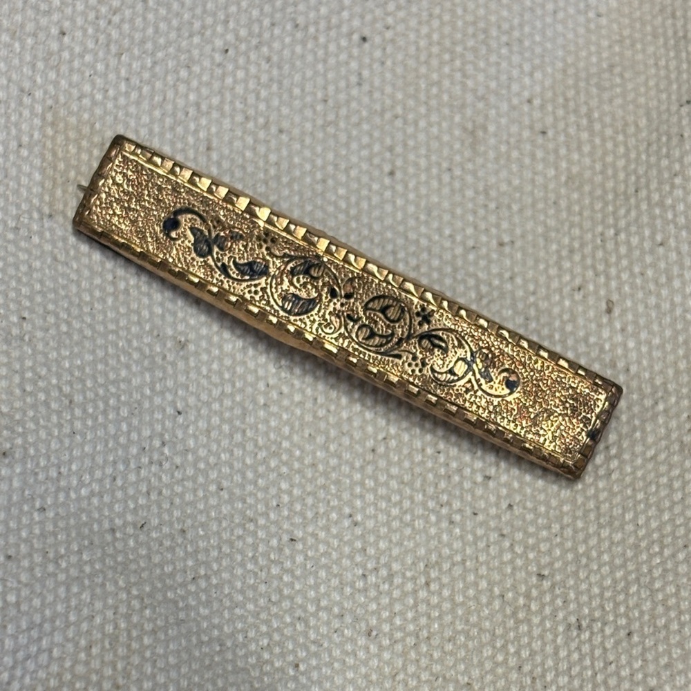 Antique Victorian Mourning Brooch
